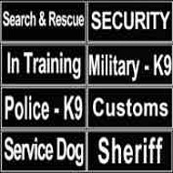 Dog Identification Patches