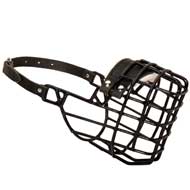 Winter Wire Cage Dog Muzzle with One Adjustable Strap